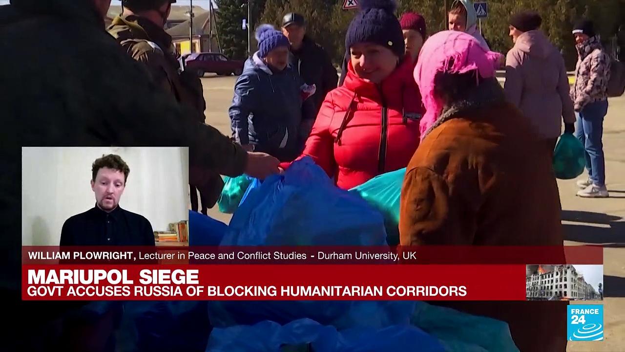 William Plowright talk to France 24 on the humanitarian corridors in Ukraine