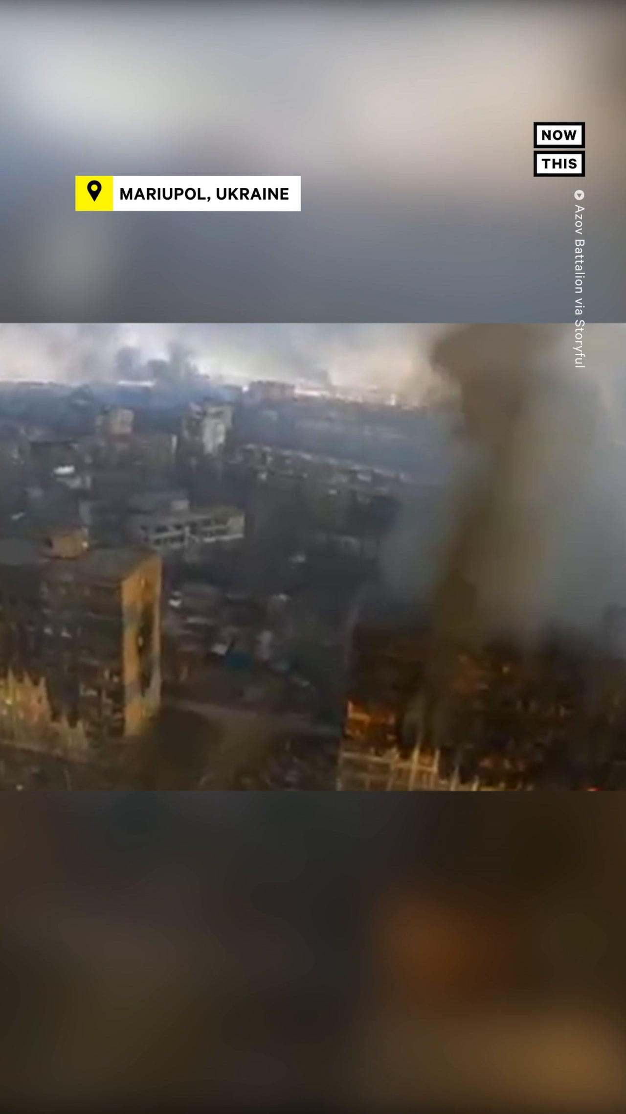 Drone Shows Destruction Over Mariupol