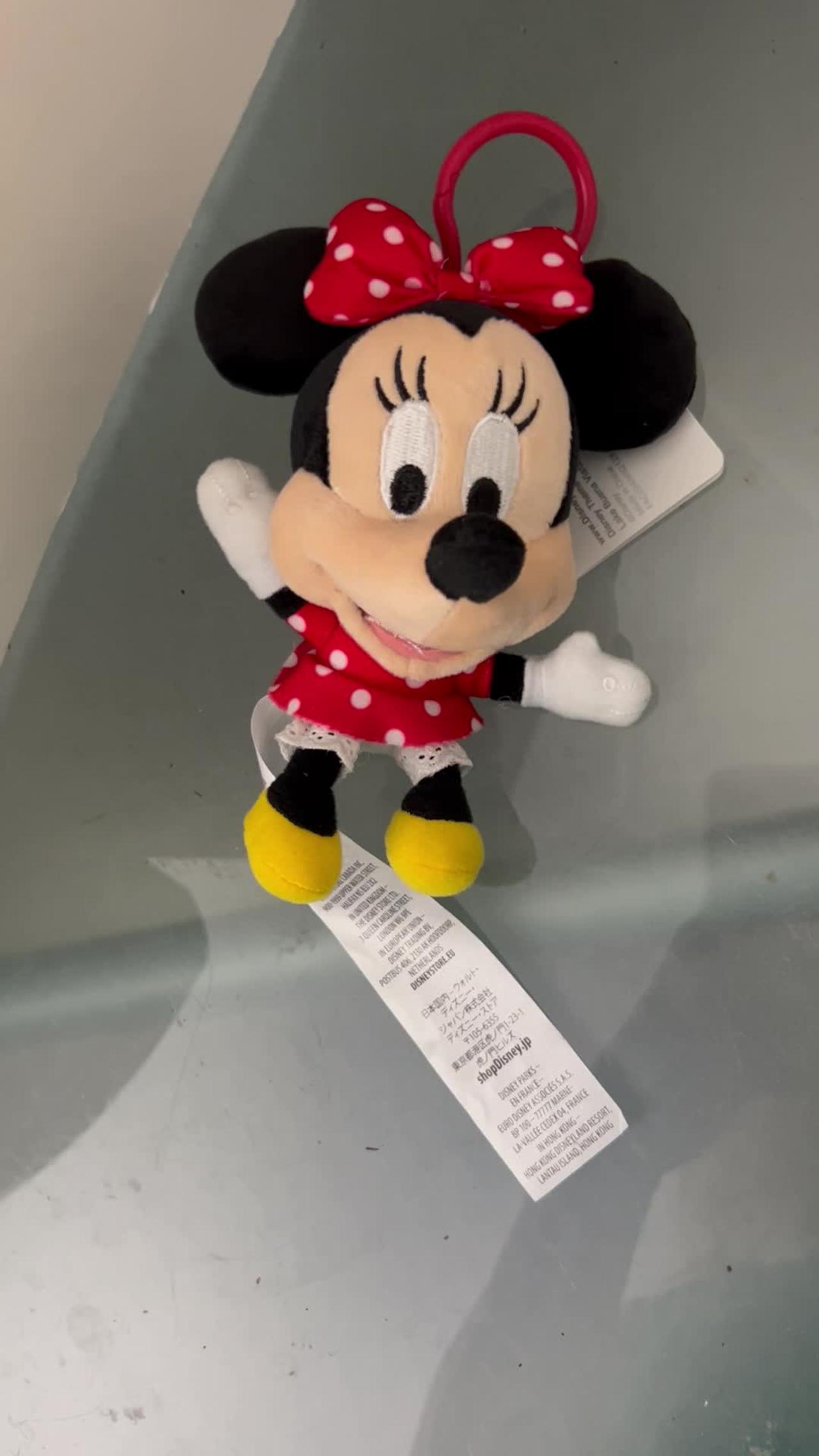 Disney Parks Minnie Mouse Plush Keychain