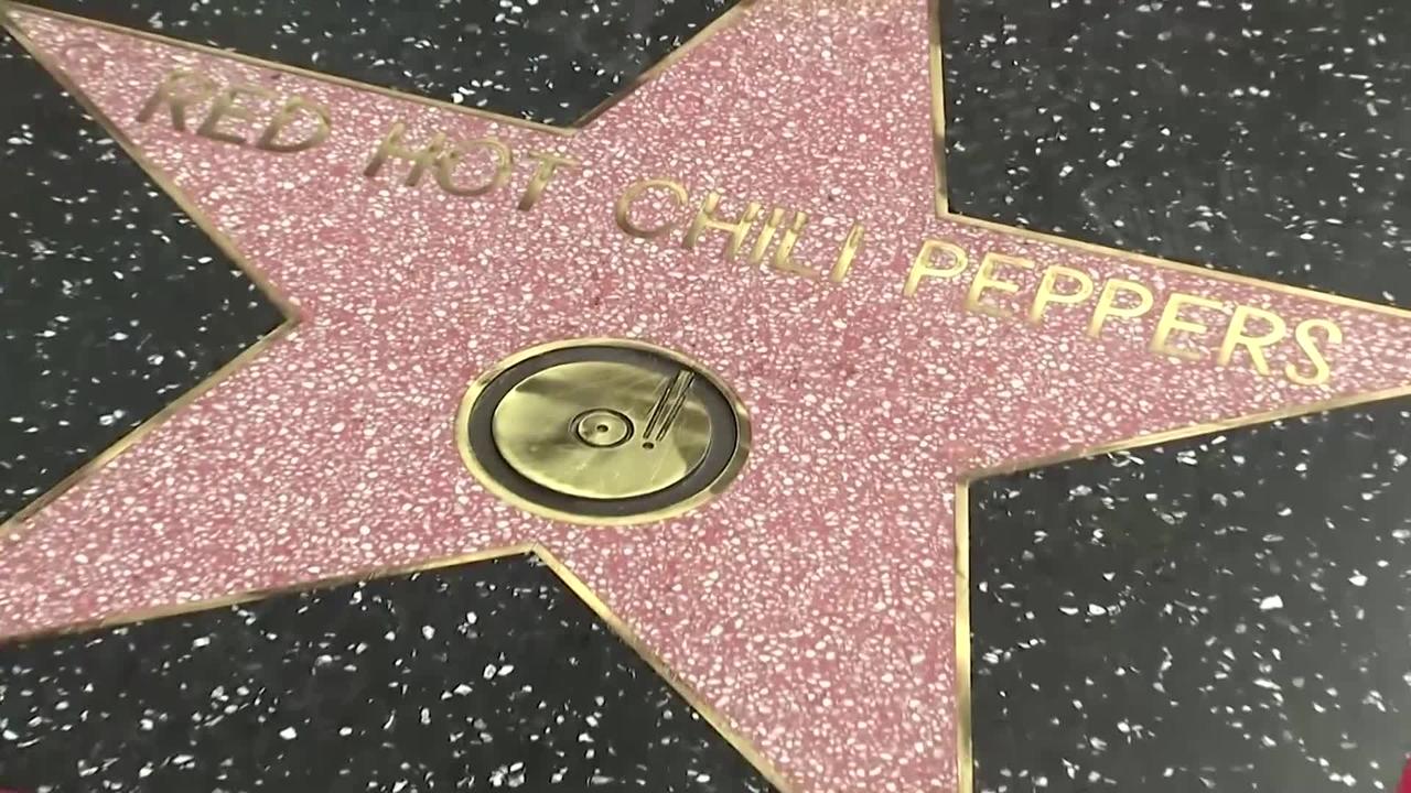 LA rockers Red Hot Chili Peppers get Hollywood star