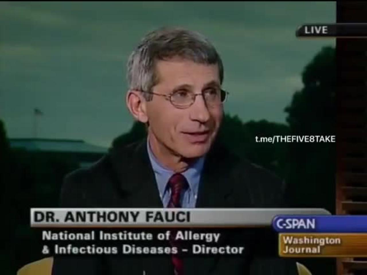 Fauci Flashback: "The Most Potent Vaccination is Getting Infected Yourself"