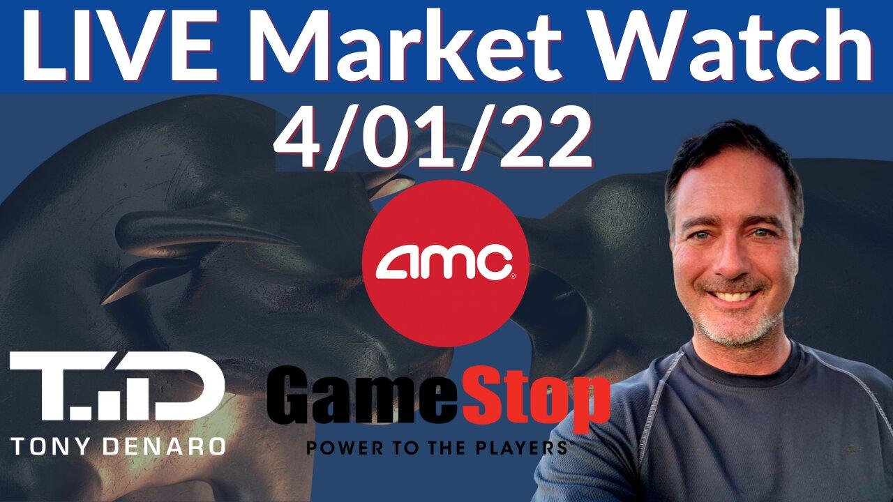 Market Watch Live Stream | Tony Denaro | AMC GME SNDL MULN