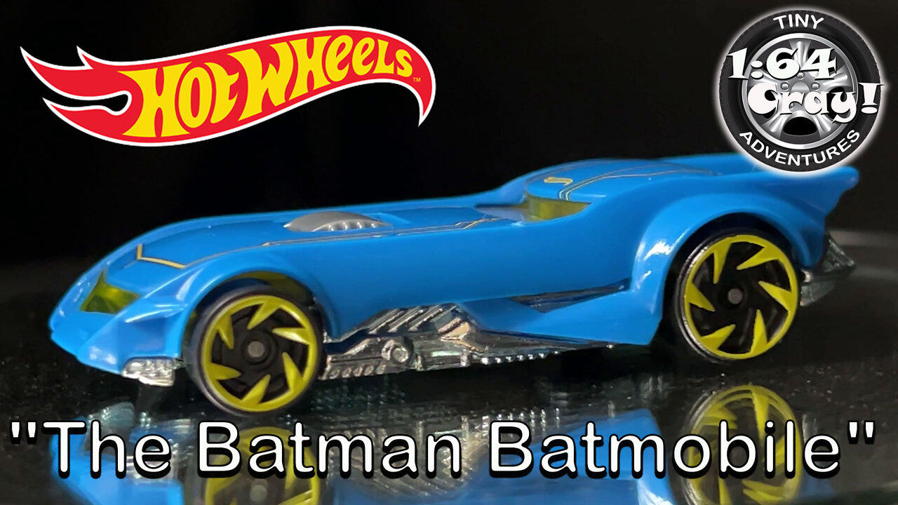 "The Batman Batmobile" in Blue - Model by Hot Wheels