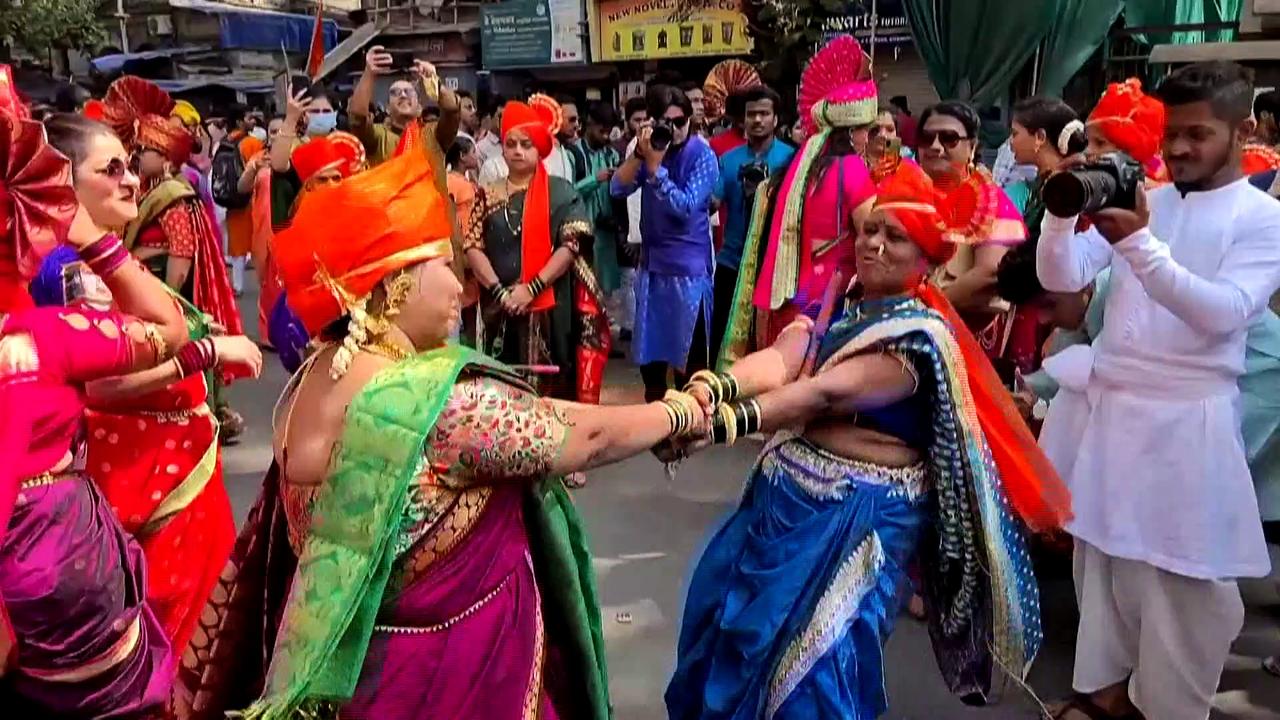 Mumbai welcomes local new year with music, dancing and traditional costumes