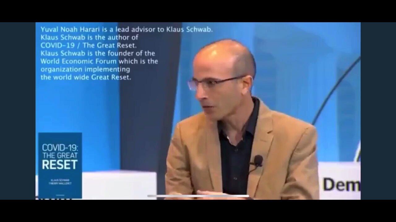 Yuval Noah Harari top advisor to Klaus Schwab Covid is critical to total biometric surveillance