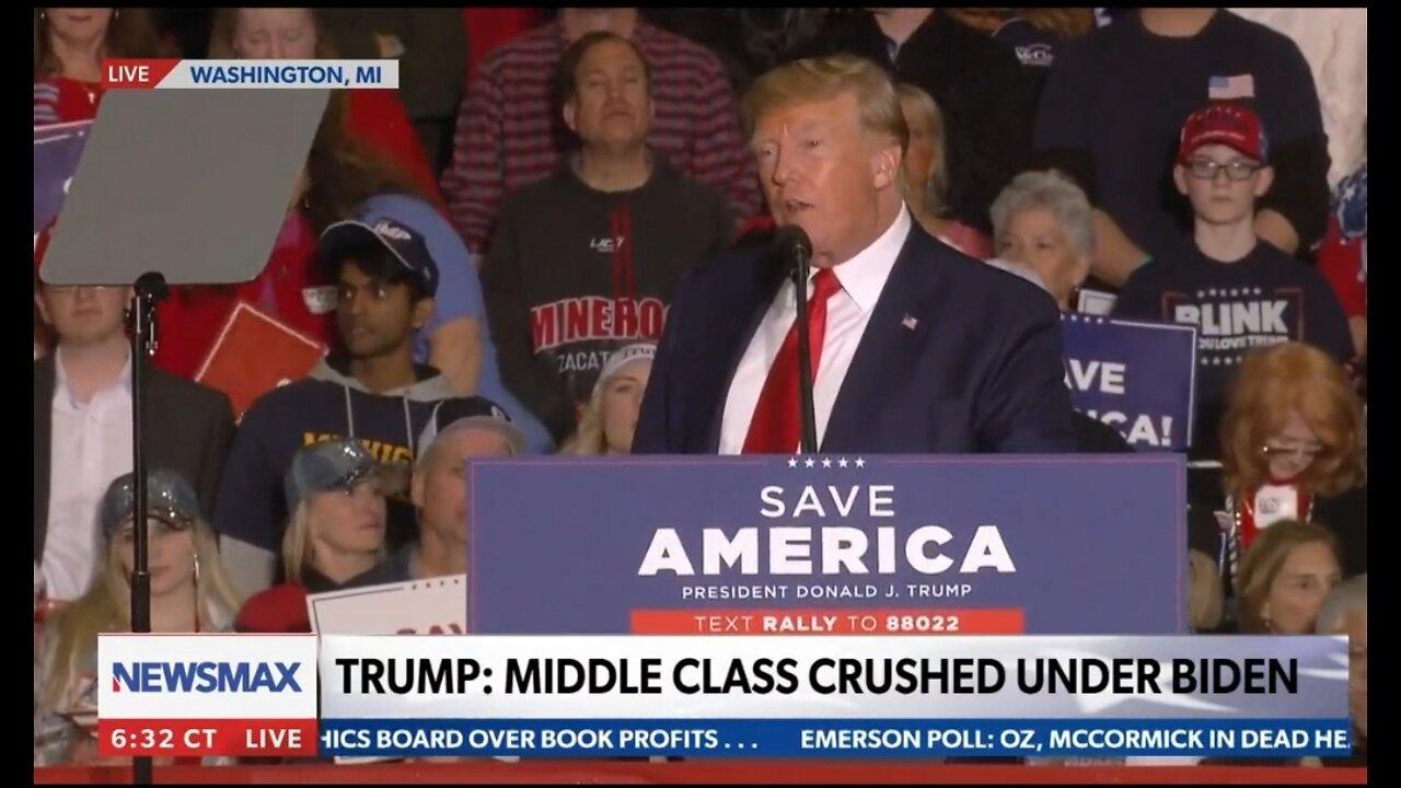 Trump Slams Democrats For Crushing The Middle Class