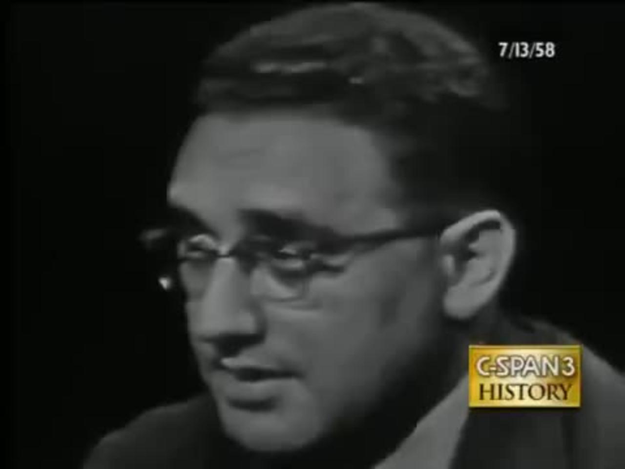 "I do not advise that we initiate war": Henry Kissinger Interview with Mike Wallace (1958)
