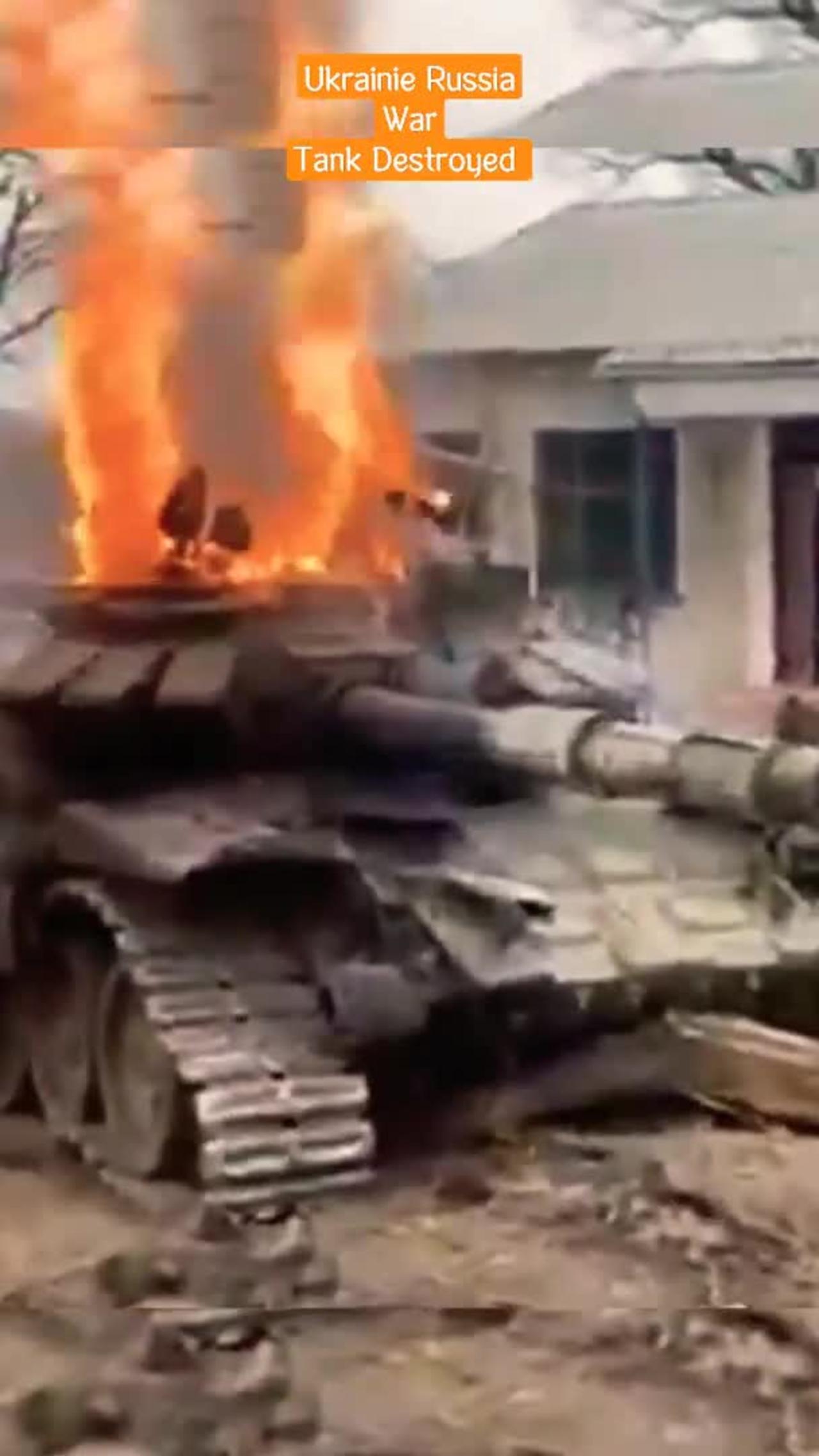 Ukrainie Russia war Tank Fire Destroyed #Chernihiv #Oblast #tank #destroyed #ukraine #putin #stopwar