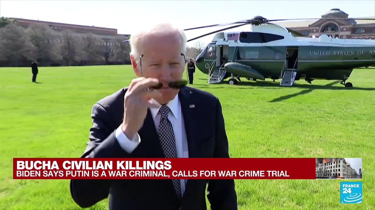 'This guy is brutal': Biden says Putin should face 'war crimes trial' for Bucha killings