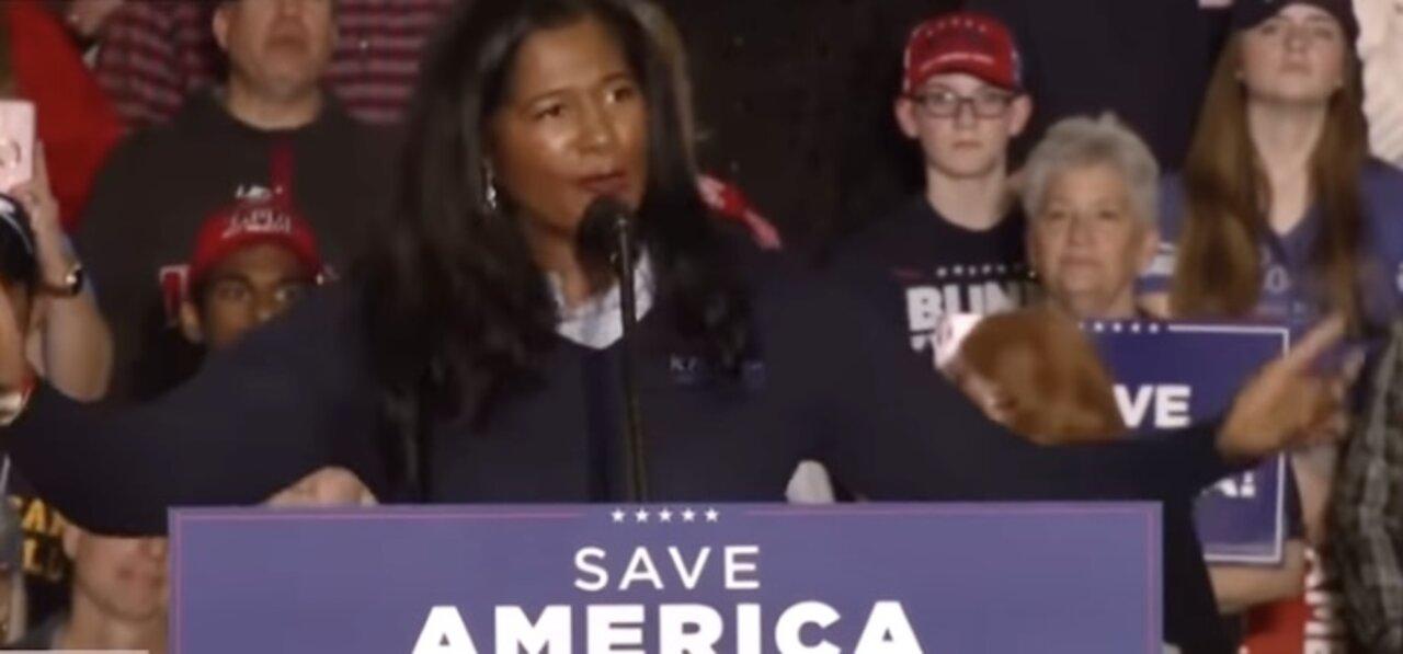 GOP Candidate For SOS Kristina Karamo Knocks It Out of The Park At Trump Rally In Washington Twp. MI