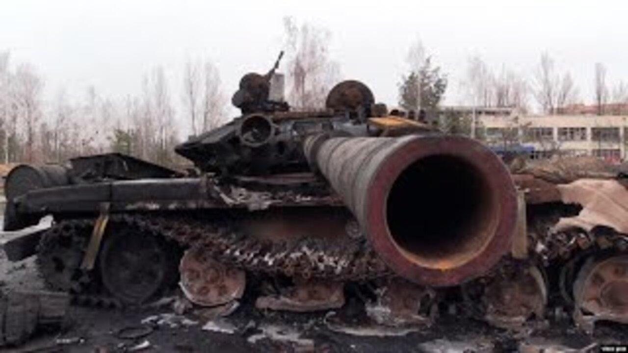 Russian Tanks, Ukrainian Cargo Plane Found Among Wreckage At Hostomel Airport