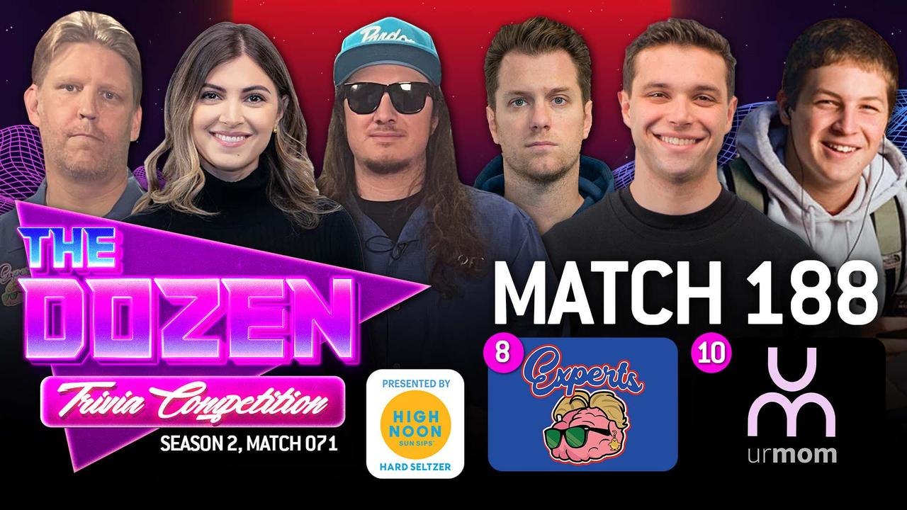 Trivia Experts Return Against Possible Rookie Of The Year (The Dozen pres. by High Noon, Match 188)