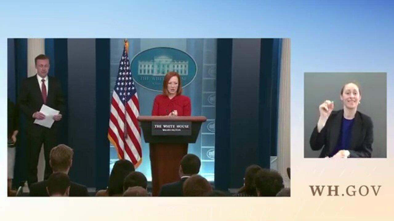 Jen Psaki Holds White House Press Briefing After Biden Says Putin Should Face War Crimes Trial