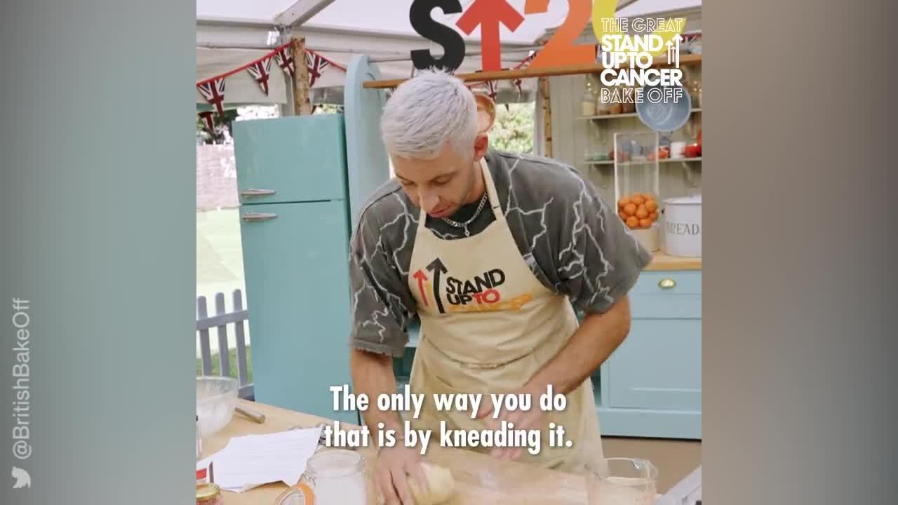 People are fascinated by Annie Mac's pronunciation of 'kneading' on Celebrity Bake Off