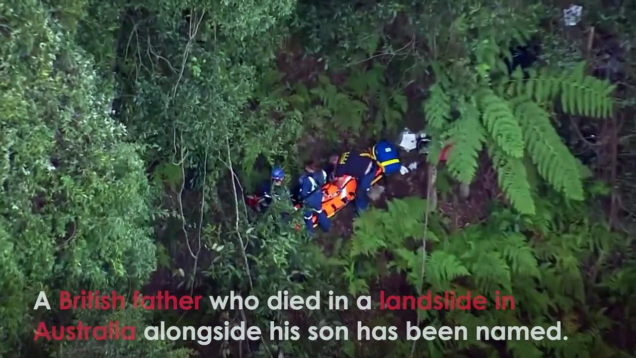 British father and son, 9, killed in Australian landslide