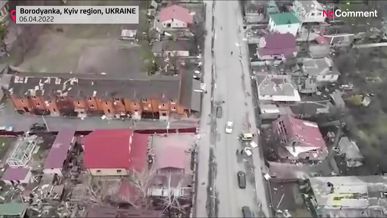 Destruction in Kyiv region following Russian occupation