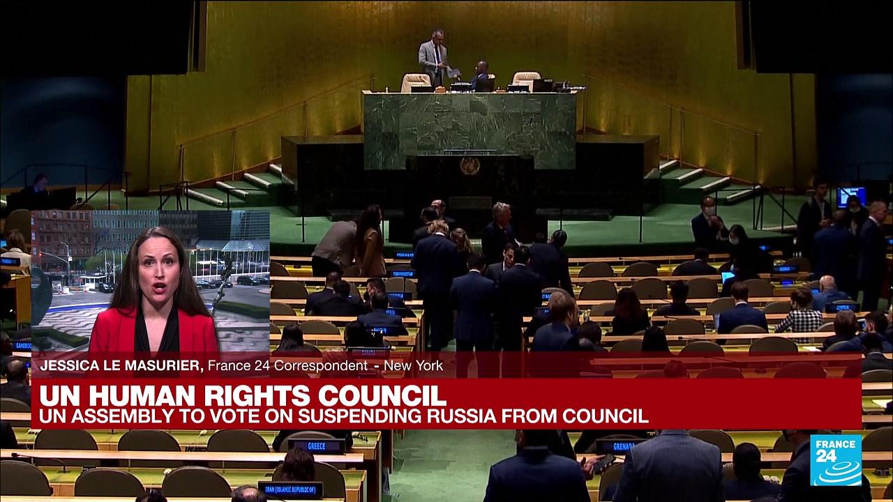 UN to vote on suspending Russia from Human Rights Council over Ukraine