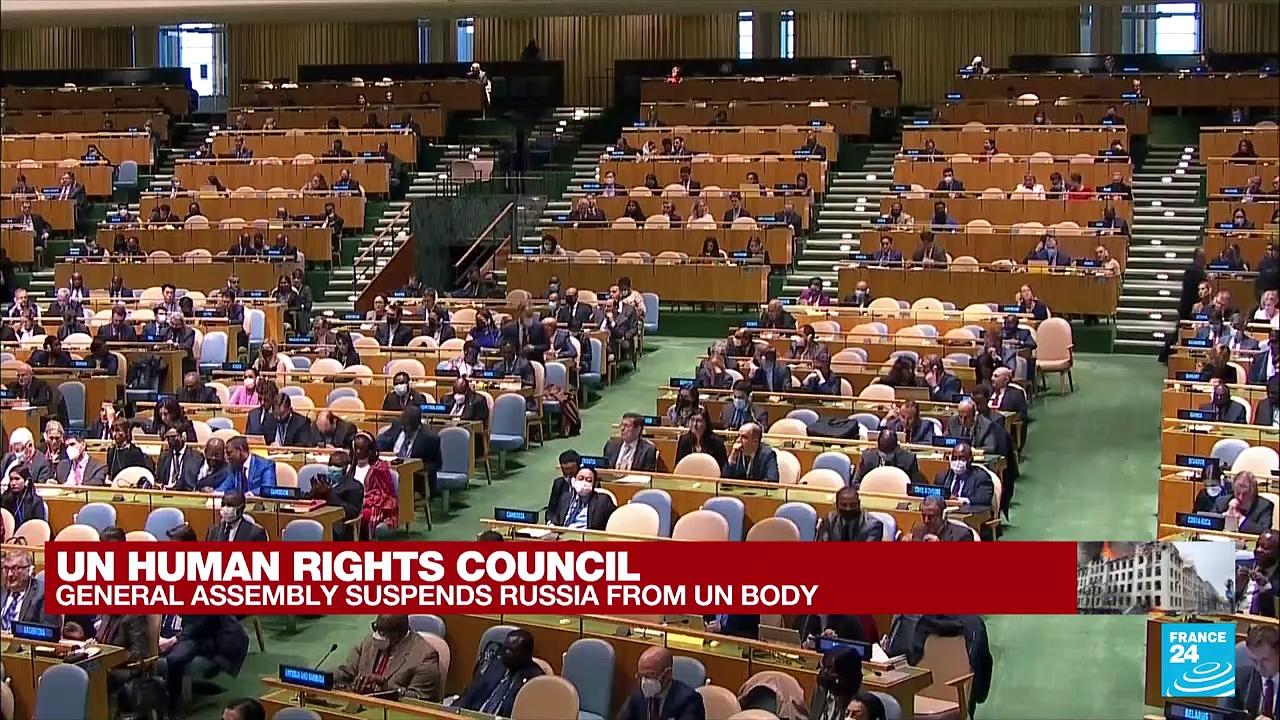 UN General Assembly suspends Russia from human rights body