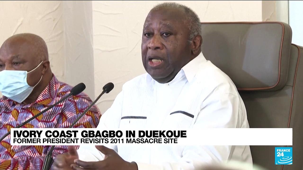 Gbagbo in Duekoue: Former Ivory Coast President revisits 2011 massacre site