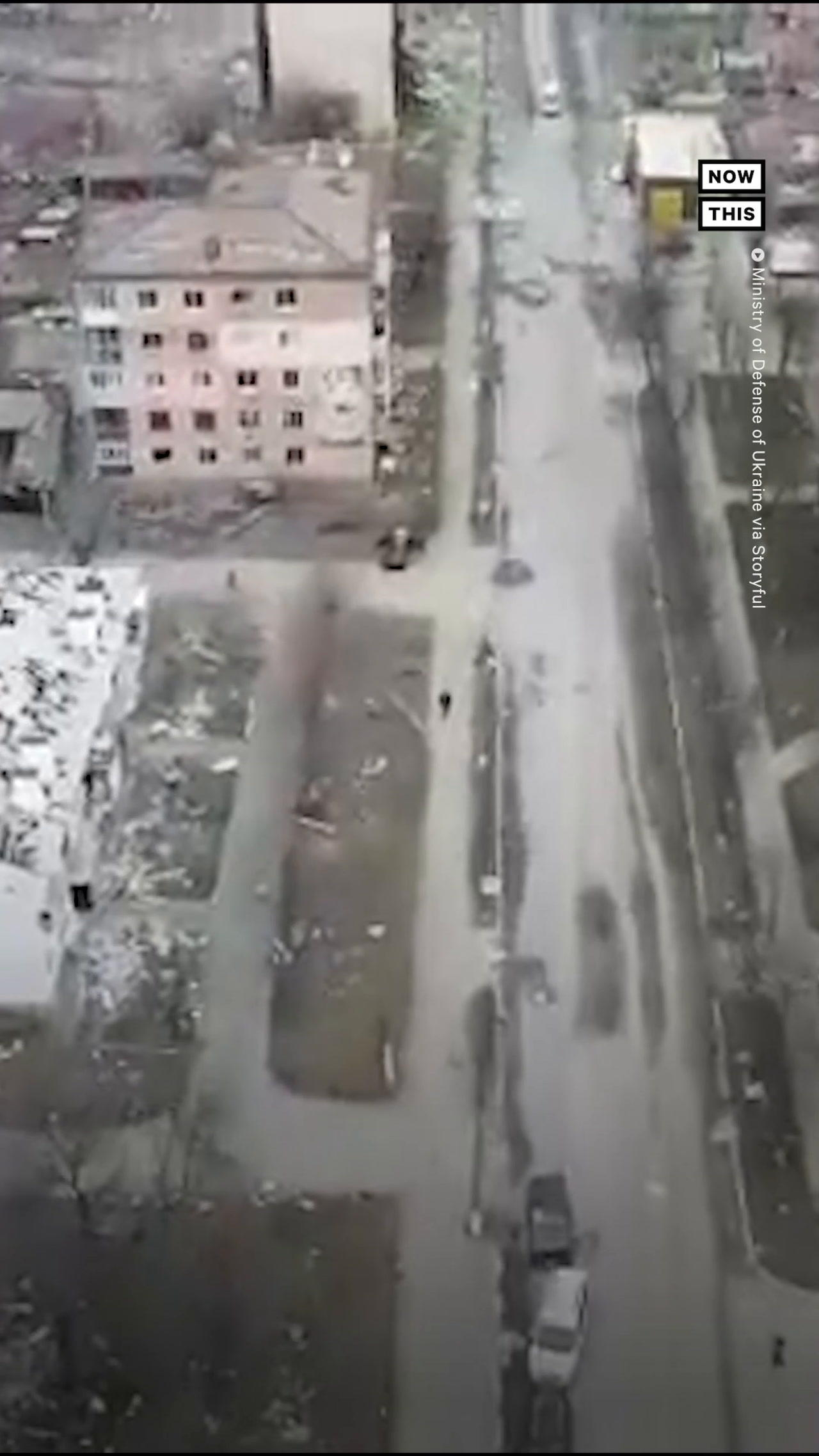 Drone Footage Shows Destruction in Borodyanka, Ukraine