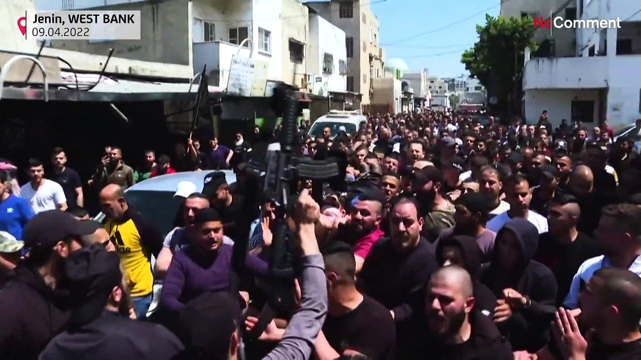 Mourners attend funeral of Palestinian killed in Israeli raid on Jenin