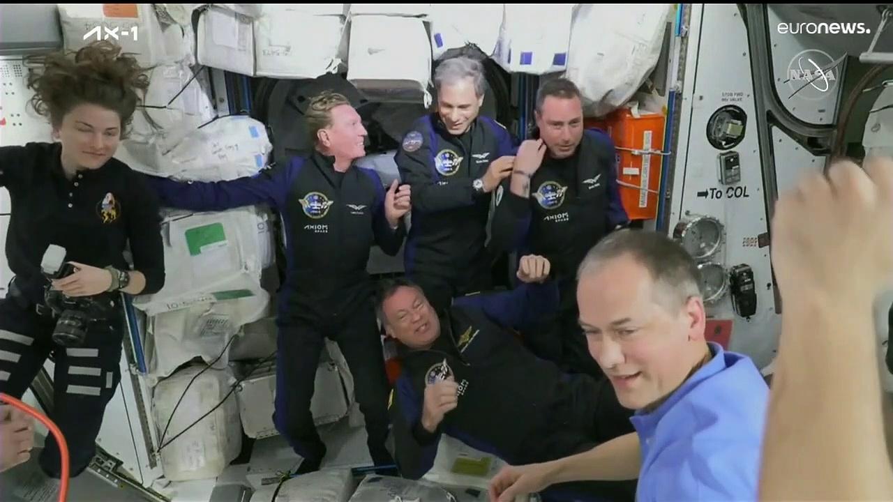 First all-private astronaut crew arrives at ISS