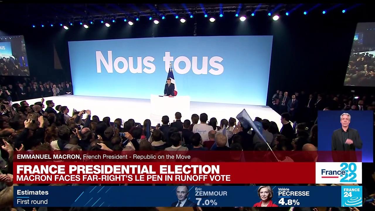 REPLAY: Watch Emmanuel Macron's speech after the 1st round of French election