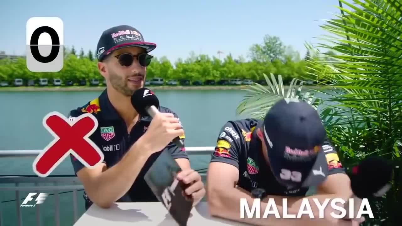 FUNNY MOMENTS "Daniel Ricciardo and Max Verstappen"