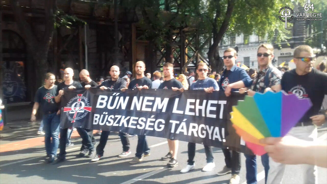 A bűn nem lehet büszkeség tárgya - diverzáns akció a Budapest Pride ellen