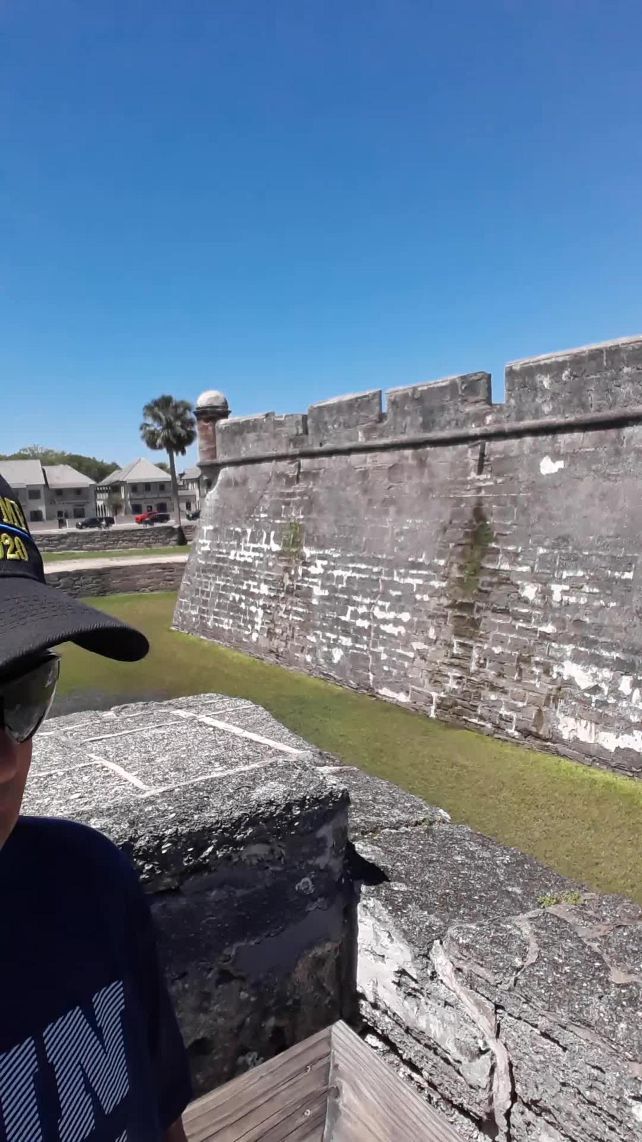 Castillo De San Marcos fort in St.Augustine, Florida April 8th, 2022