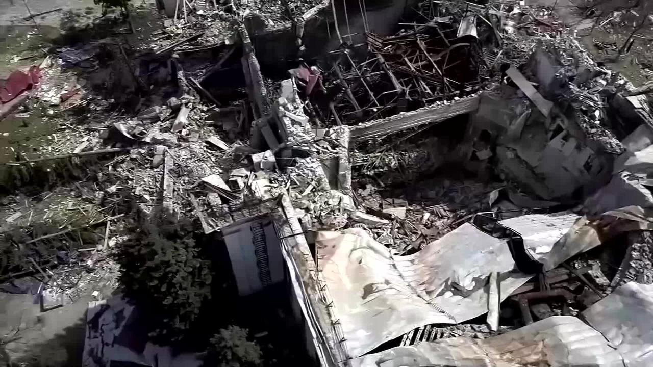 Drone footage shows devastation of Mariupol