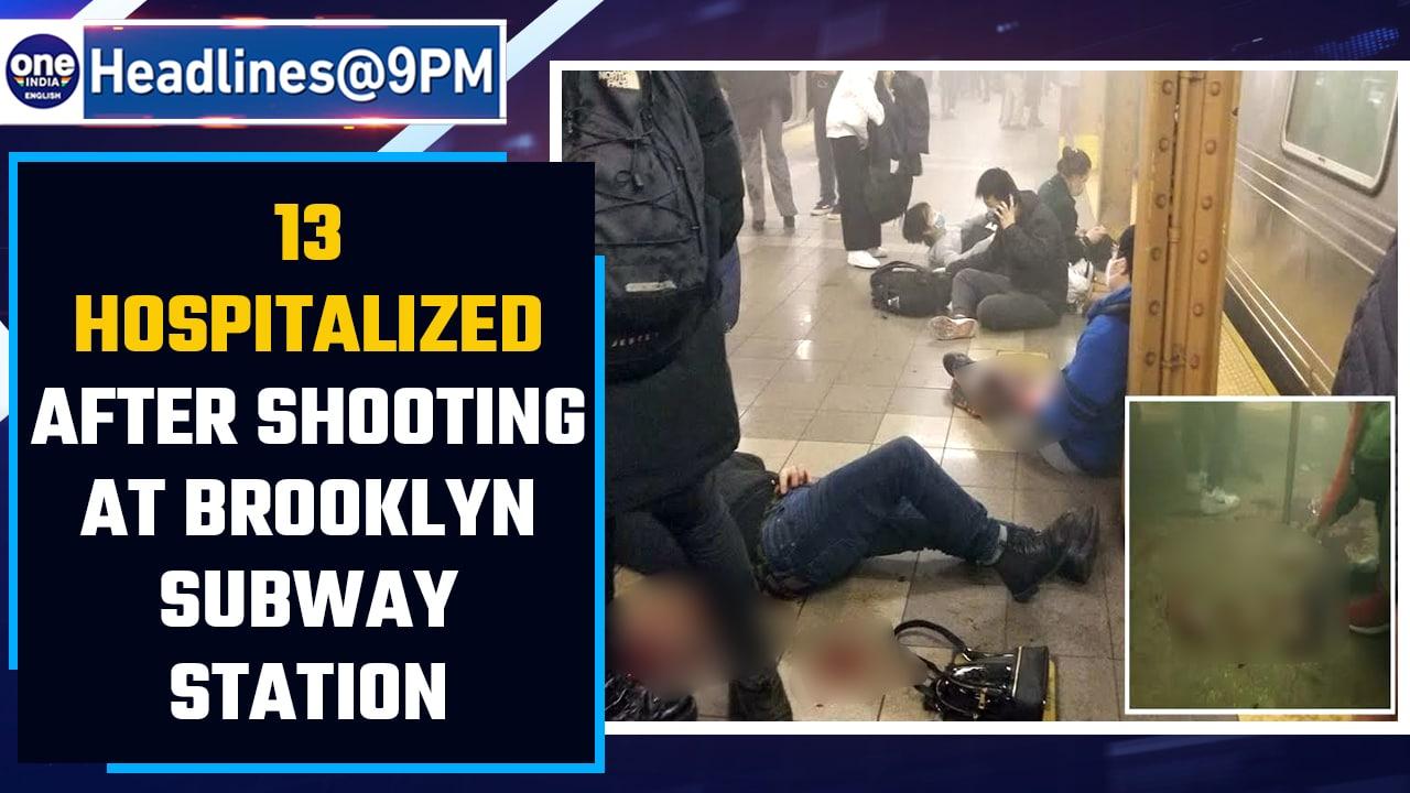 13 taken to hospitals after shooting in Brooklyn subway station | Oneindia News