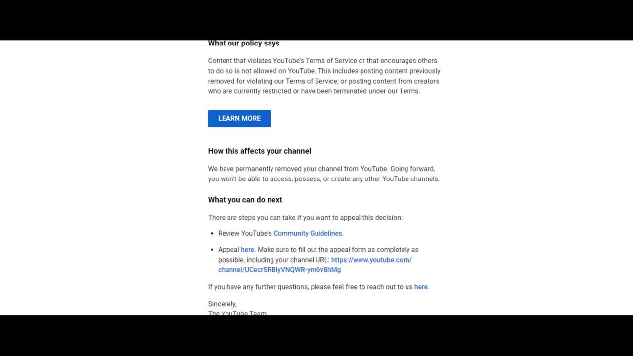 YouTube deleted my channel because I was exposing M