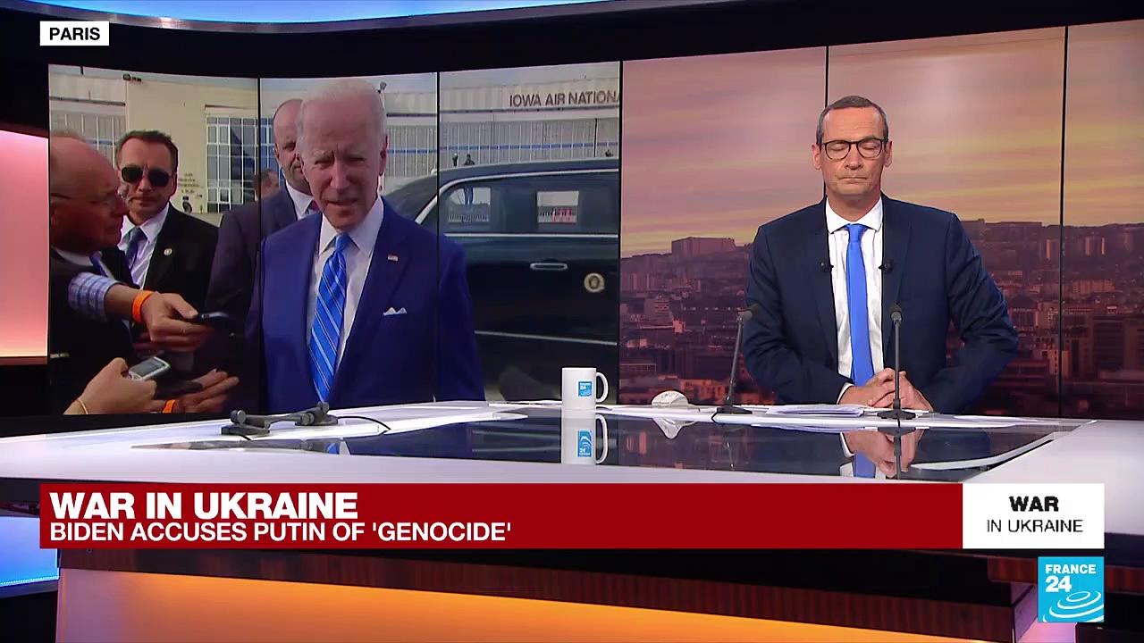 Biden says Russia committing genocide in Ukraine