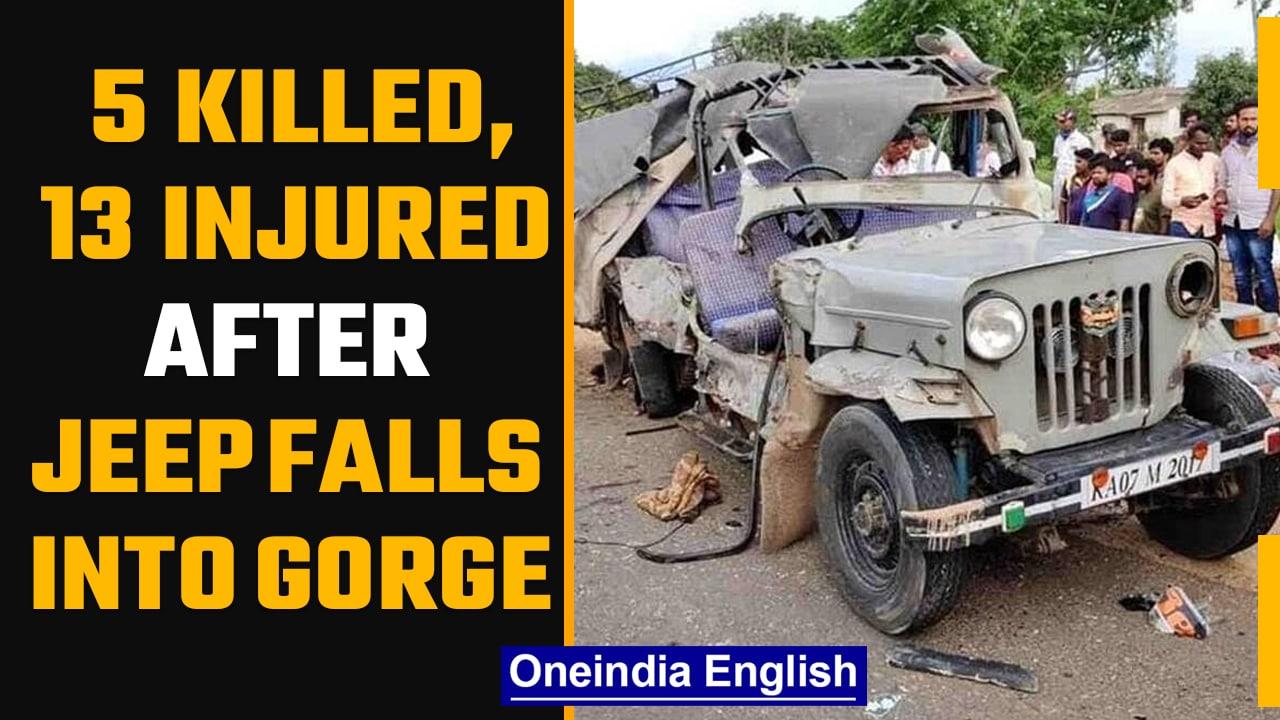 Fatal accident in Udaipur: 5 killed and 13 injured after jeep falls into gorge | OneIndia News