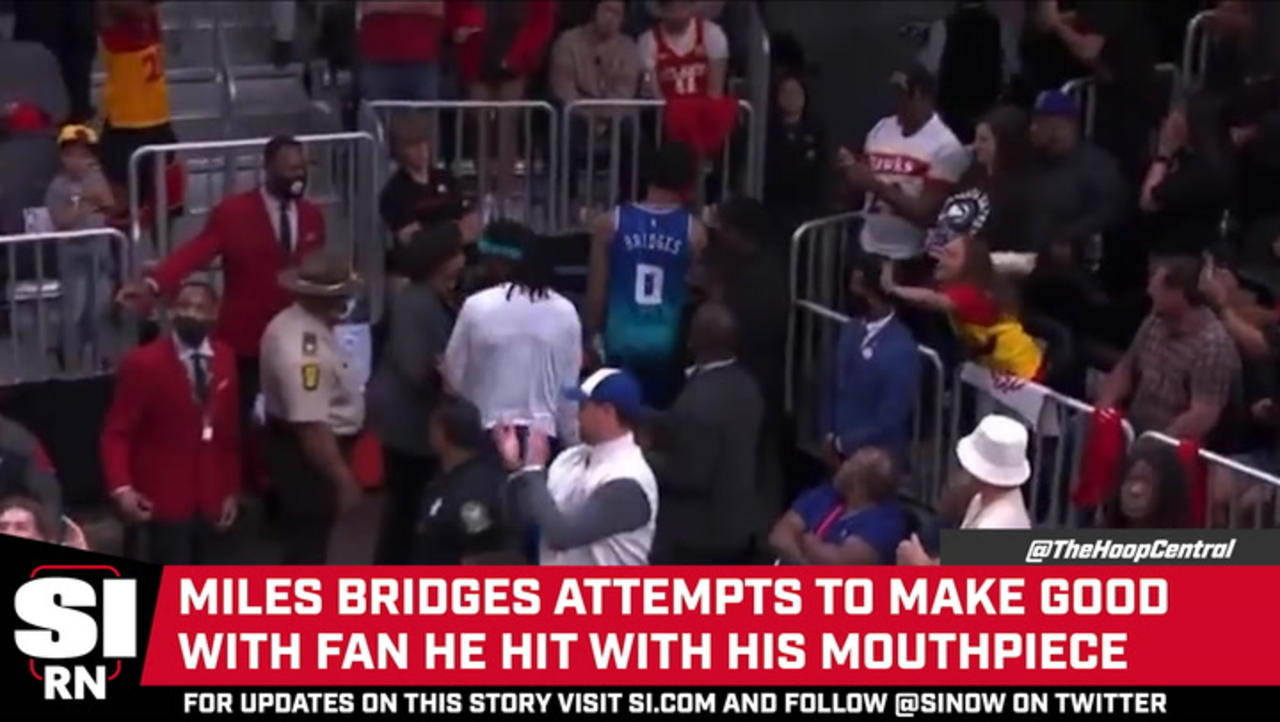 Miles Bridges Attempts to Make Good with Fan After Hitting Her With Mouthpiece