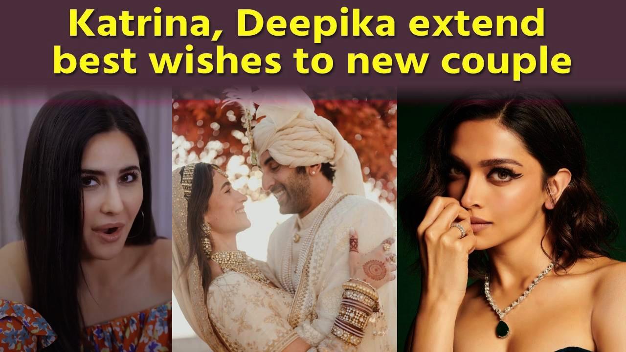 Ranbir's ex-flame Katrina, Deepika extend best wishes to new couple
