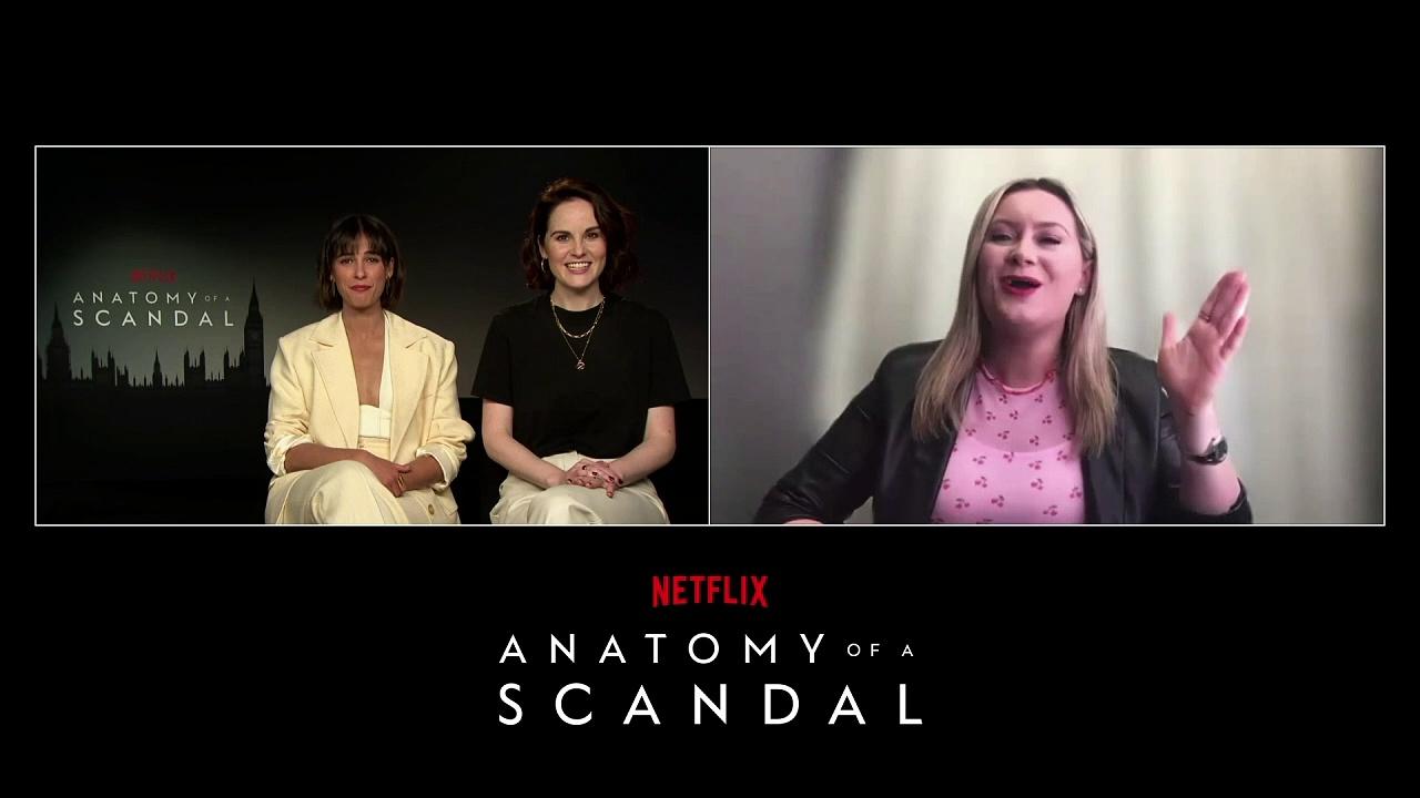 Naomi Scott & Michelle Dockery chat Anatomy of a Scandal
