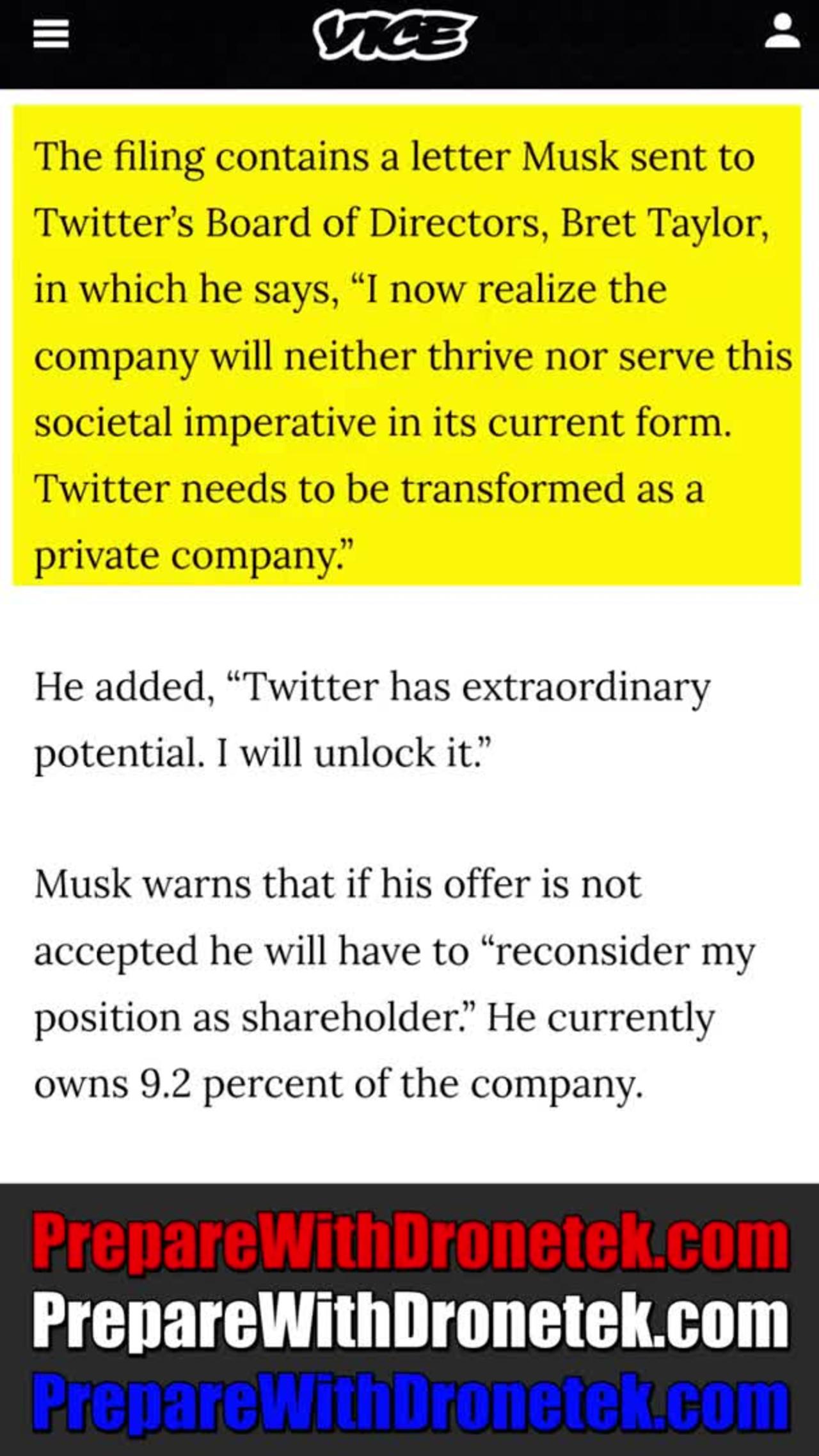 Elon Musk Launches $43 Billion Twitter Takeover
