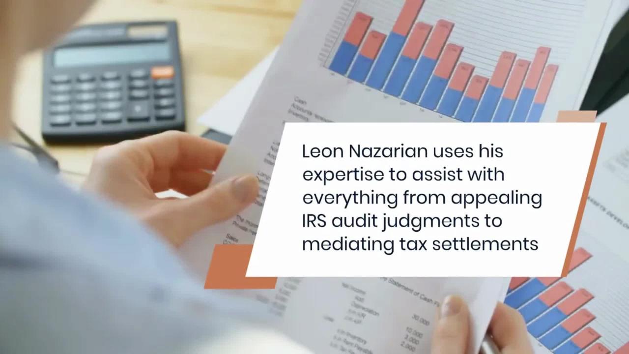 Leon Nazarian JD. MST, MST Is a Professional Tax Relief Lawyer In Hollywood Los Angeles