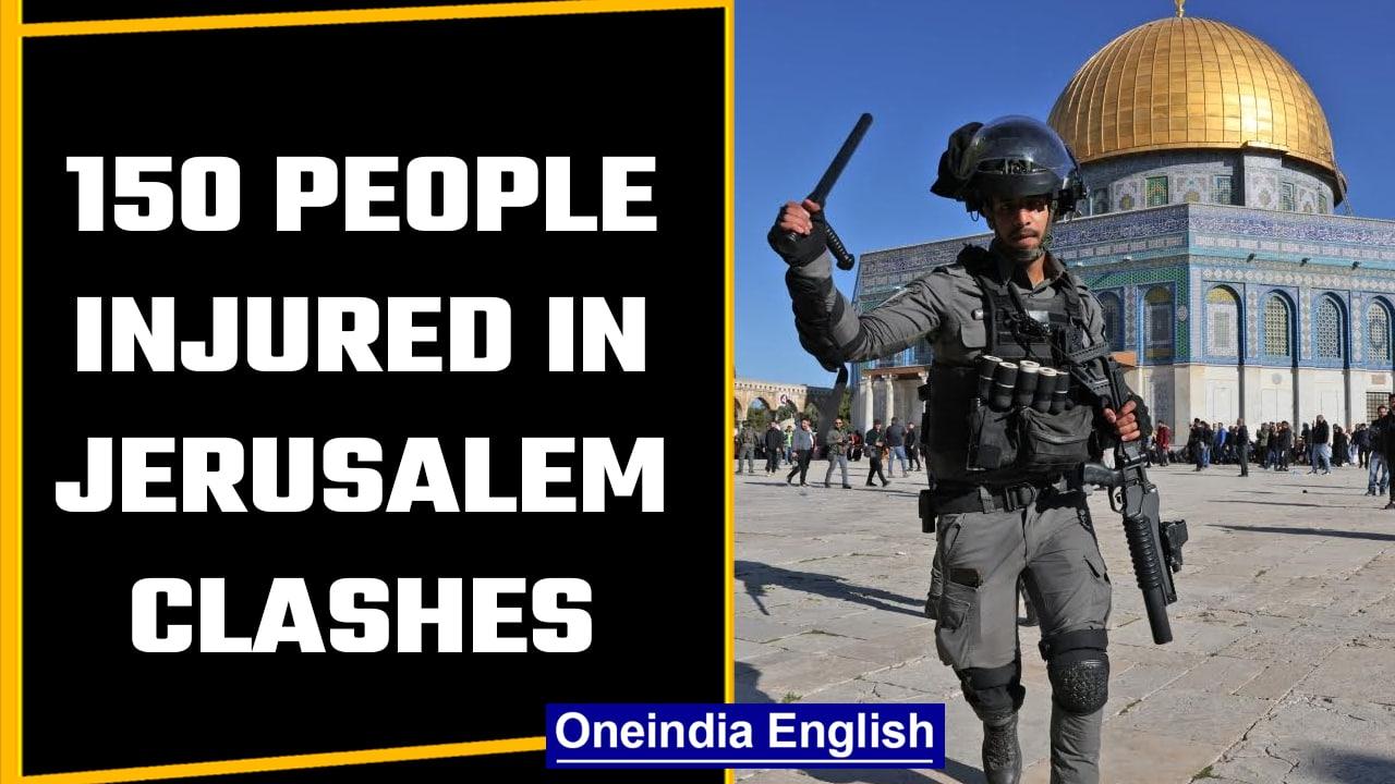 Jerusalem: 150 people injured after clashes between Palestinians and Israeli police | Oneindia News