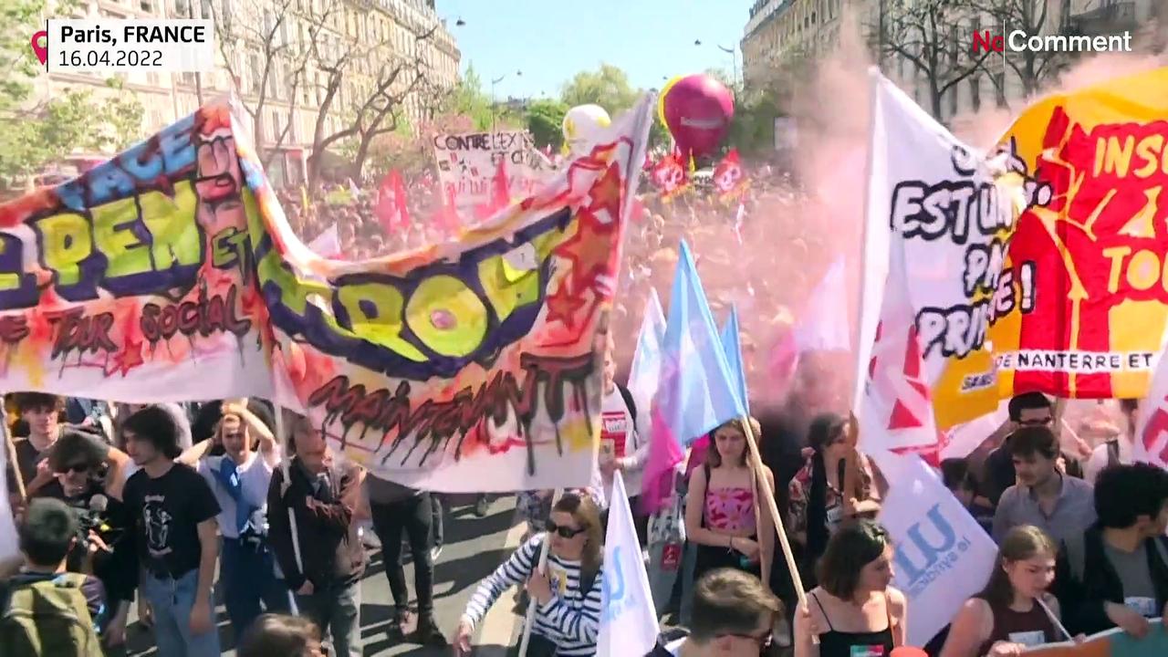 French elections: Thousands march in Paris against the far-right