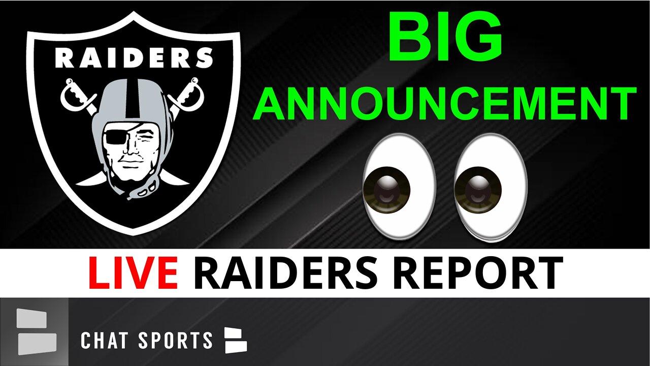Raiders Report Live: BIG Announcement After Free Agency & Before The 2022 NFL Draft