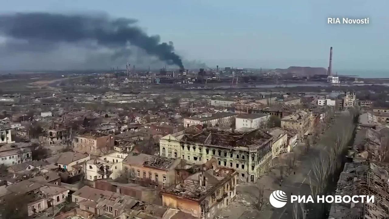 Russian news agency releases footage of Azovstal