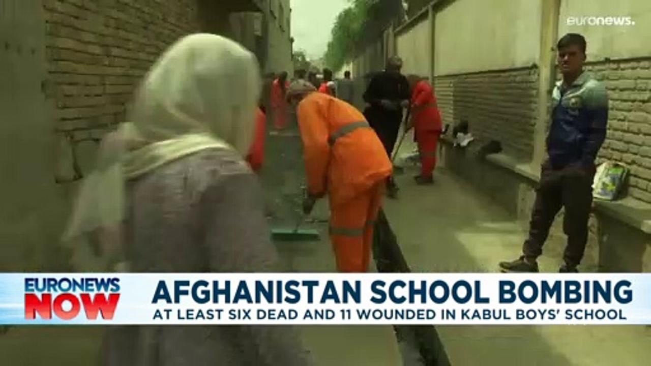 Several killed and injured in a series of explosions outside Kabul school