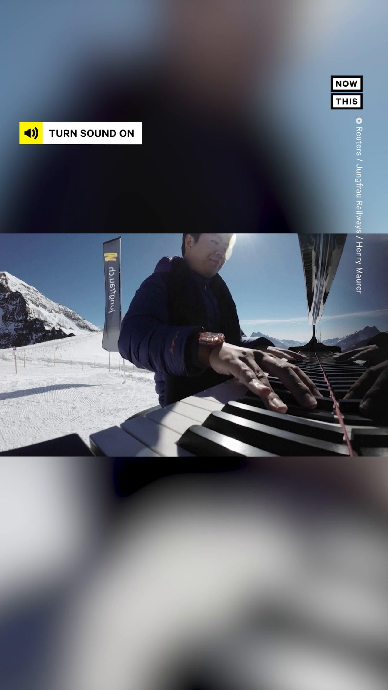 Chinese Pianist Lang Lang Performs on Swiss Mountaintop