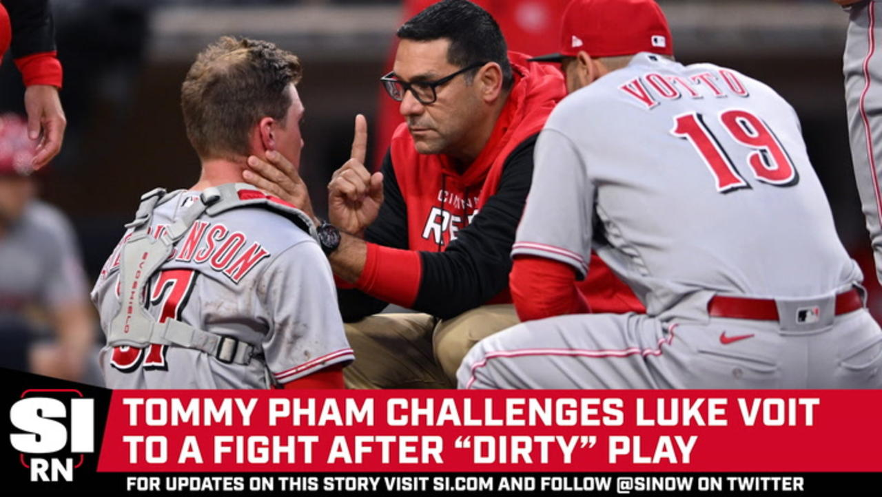 Reds Outfielder Tommy Pham Wants to Fight Padres DH Luke Voit After 'Dirty' Play