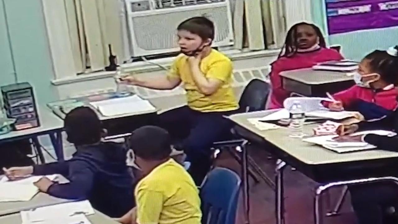 Caught on camera: Hero teacher saves choking child in the classroom