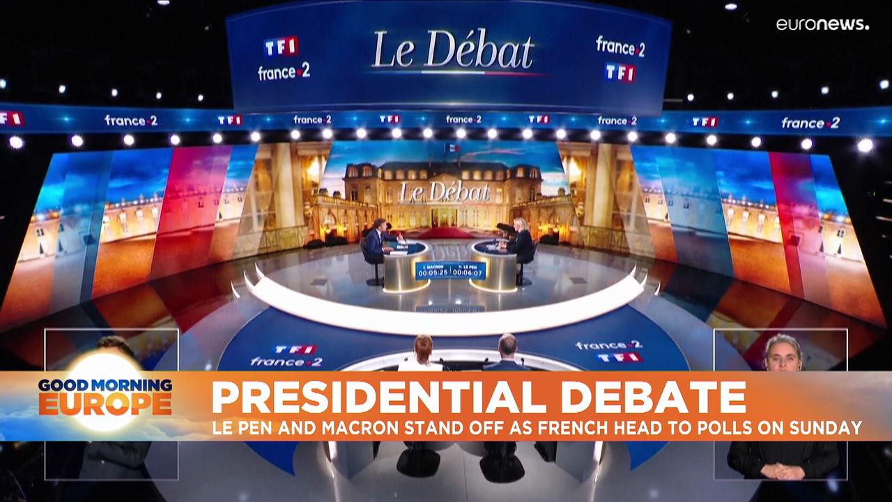 French election: Macron and Le Pen clash on Russia, Europe, climate and economy in TV debate
