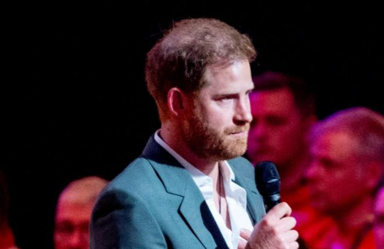 'I'm doomed': Prince Harry jokes about going bald